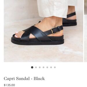Liberte leather capri sandal